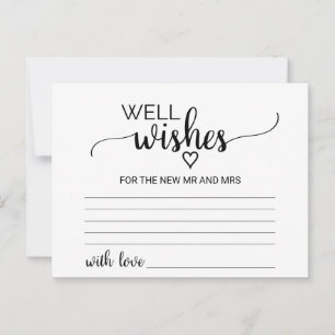 Cartes de souhaits simples de calligraphie noire