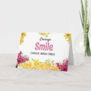 Cartes de soutien pour les malades du cancer avec 