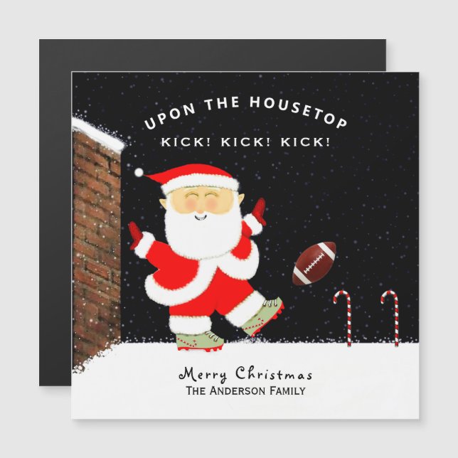 Cartes de sport de Noël drôles (Devant / Derrière)