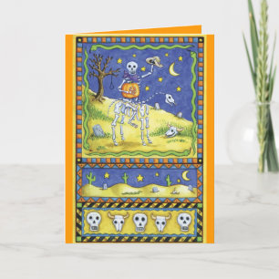Cartes de squelette d'Halloween