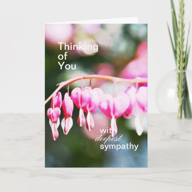 Cartes de sympathie des coeurs saignants (Devant)