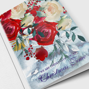 Cartes de Sympathie Noël Bouquet de Noël