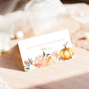 Cartes de table automne Lieu Nourriture Cartes de