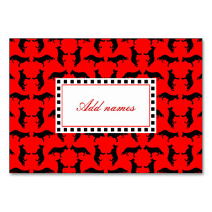 Cartes de table Berger Allemand