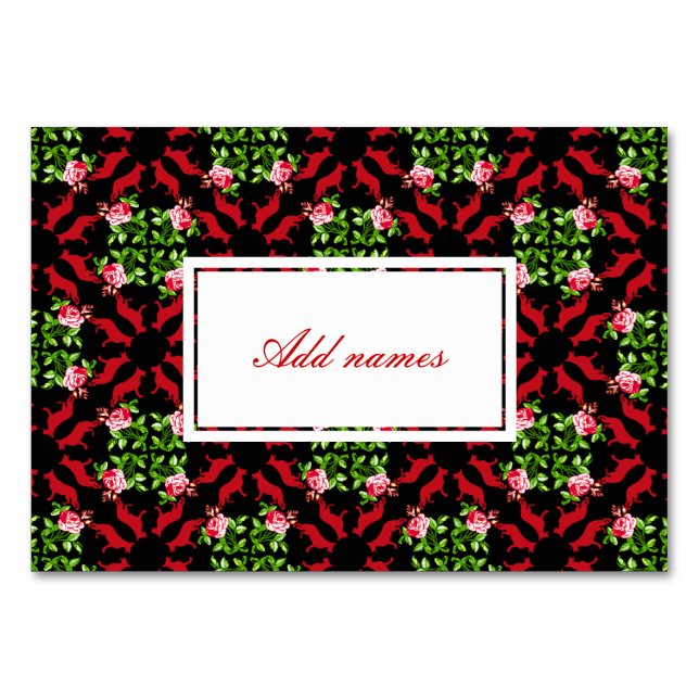 Cartes de table Berger Allemand (Devant)