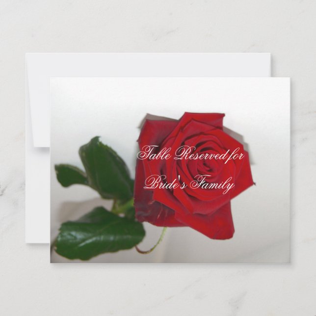 Cartes de Table de Mariage (Devant)