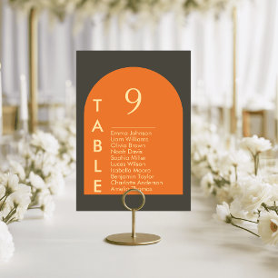 Cartes de Table de Mariage Chic Arch Plan de Table
