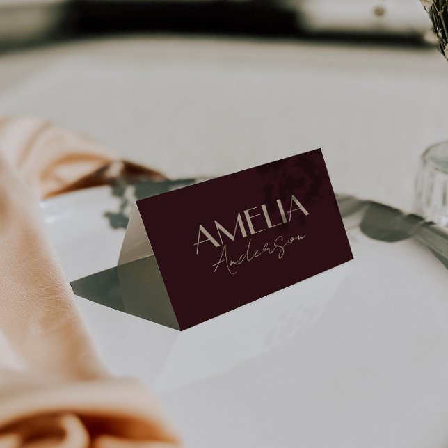 Cartes de table de mariage élégantes couleur or et (Créateur téléchargé)