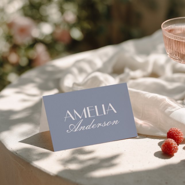 Cartes de Table de Mariage Élégantes Poussiéreuses (Créateur téléchargé)
