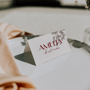 Cartes de table de mariage en ivoire de Bourgogne
