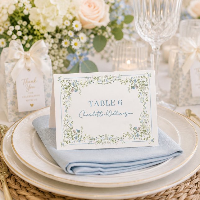 Cartes de table de mariage florales botaniques vin (Créateur téléchargé)
