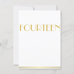Cartes de Table de Mariage Gold Great Gatsby Quato