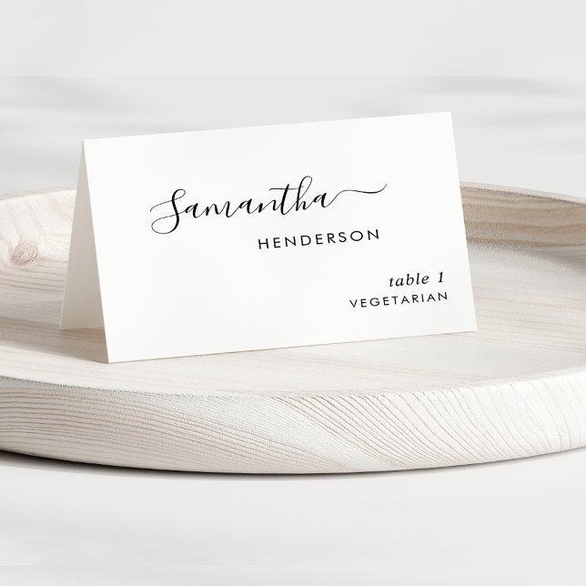 Cartes de Table de Mariage Personnalisées Écriture (Créateur téléchargé)