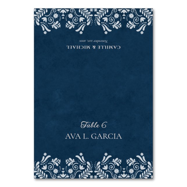 Cartes de table de mariage sur le thème mexicain T (Par défaut)