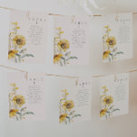 Cartes de table de tournesol de Mariage campagnard<br><div class="desc">Il s'agit d'un élégant modèle de carte de tournesol avec de beaux tournesols aquarelle et des teintes de sauge crème. Tous les textes et polices sont modifiables sur ce design de tournesol rustique. Les seules couleurs qui ne sont pas modifiables sont les couleurs de l'aquarelle design floral // Pour les...</div>
