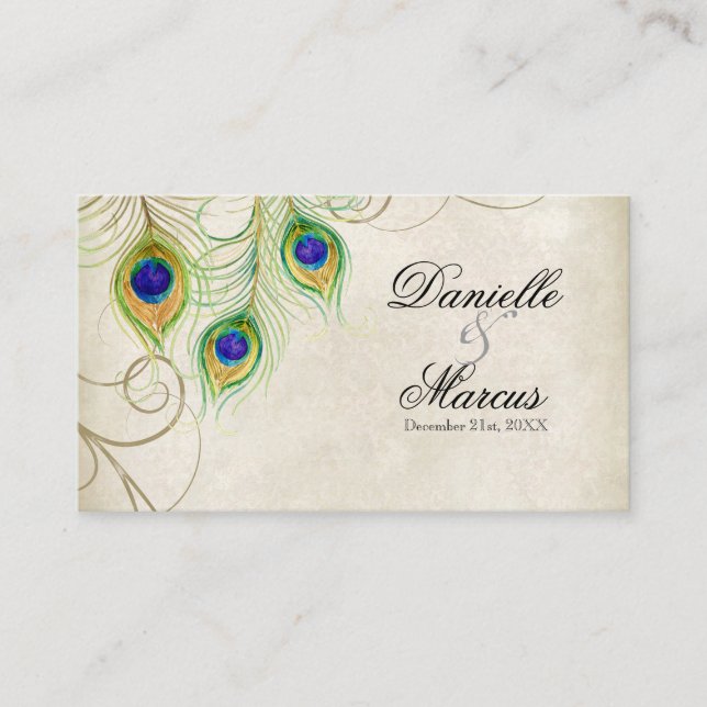 Cartes de table d'escorte - Ensemble de Mariages d (Devant)