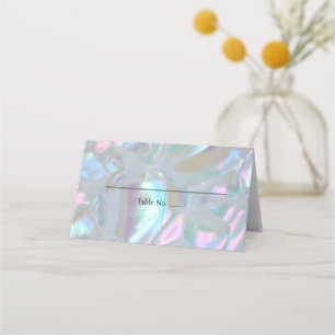 Cartes de table élégantes en nacre pour mariage