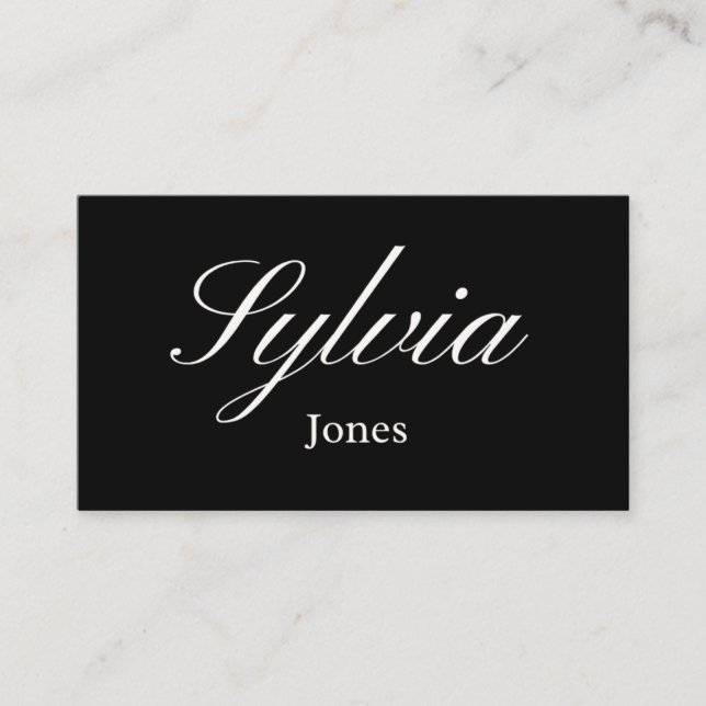 Cartes de table élégantes noires pour mariage pour (Devant)