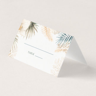 Cartes de Table Élégantes pour Mariage sur la Plag