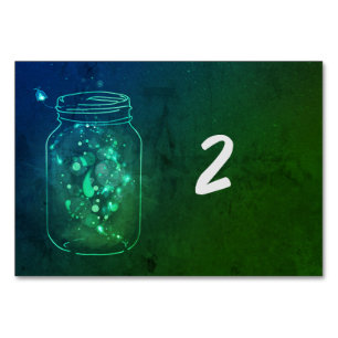 Cartes de table Greenleaf Lucioles en bocaux