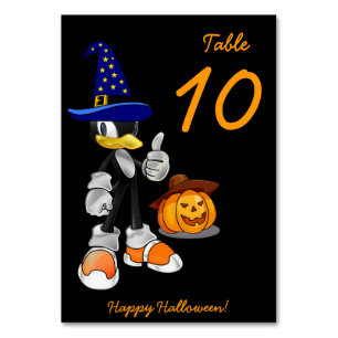 Cartes De Table Halloween Personnalisées Noires Av