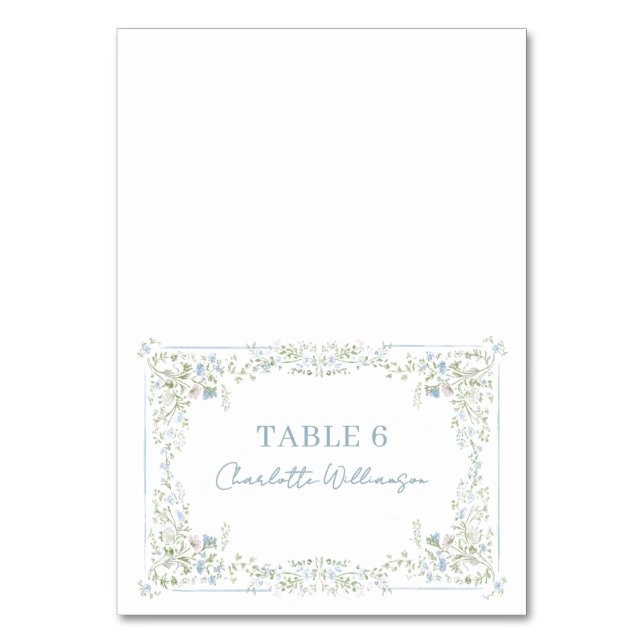 Cartes de Table Hydrangea de Famille Cartes de Pla (Par défaut)