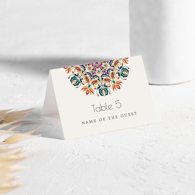 Cartes de Table Mandala Fleur de Lotus Oiseaux Cyg (Créateur téléchargé)