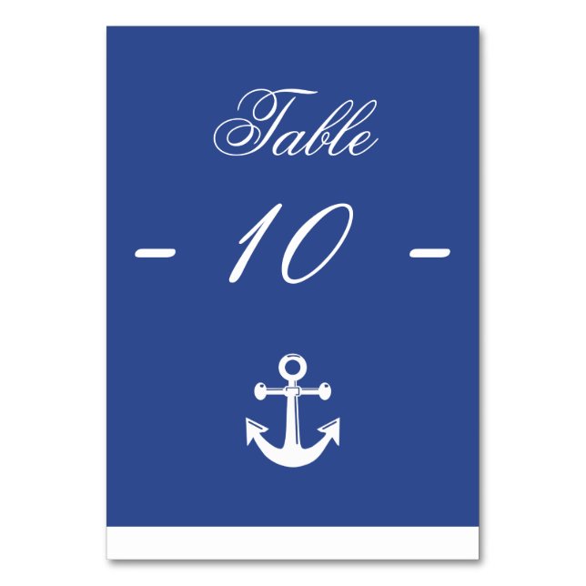 Cartes de table Mariage bleu marine (Par défaut)