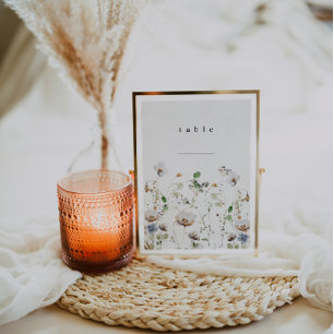 Cartes de table Mariage florales