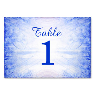 Cartes de table Mariage incendie et glace - Glace