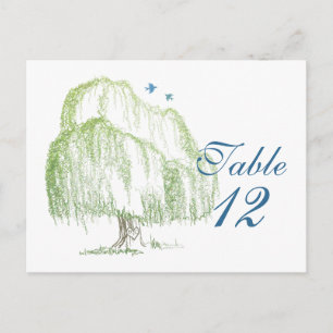 Cartes de table Mariage Willow Tree
