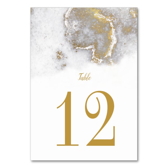 Cartes de table modernes en marbre gris et Mariage (Par défaut)