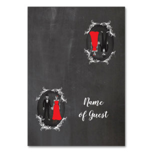 Cartes De Table Nom Du Mariage Invité Skull Skelet