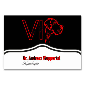 Cartes de table pour chiens VIP
