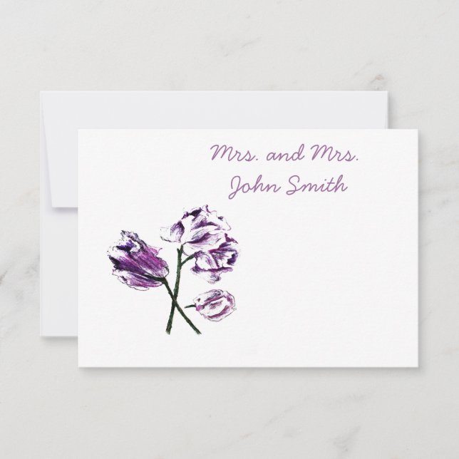 Cartes de table pour mariages (Devant)