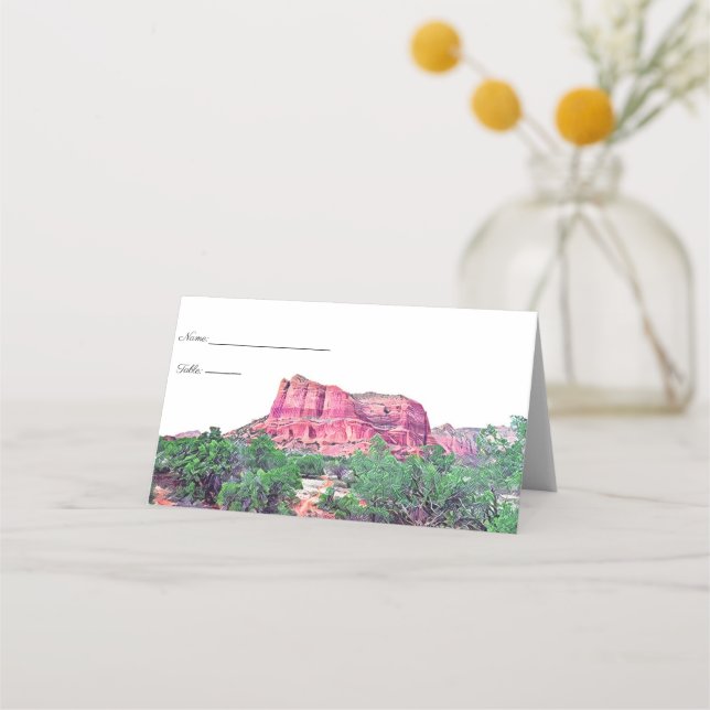Cartes de table pour Sedona Arizona (Devant)