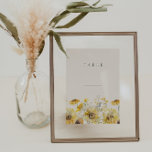 Cartes de table Rustique Mariage Floral<br><div class="desc">Il s'agit d'un élégant modèle de carte de tournesol avec de beaux tournesols aquarelle et des teintes de sauge crème. Tous les textes et polices sont modifiables sur ce design de tournesol rustique. Les seules couleurs qui ne sont pas modifiables sont les couleurs de l'aquarelle design floral // Pour les...</div>