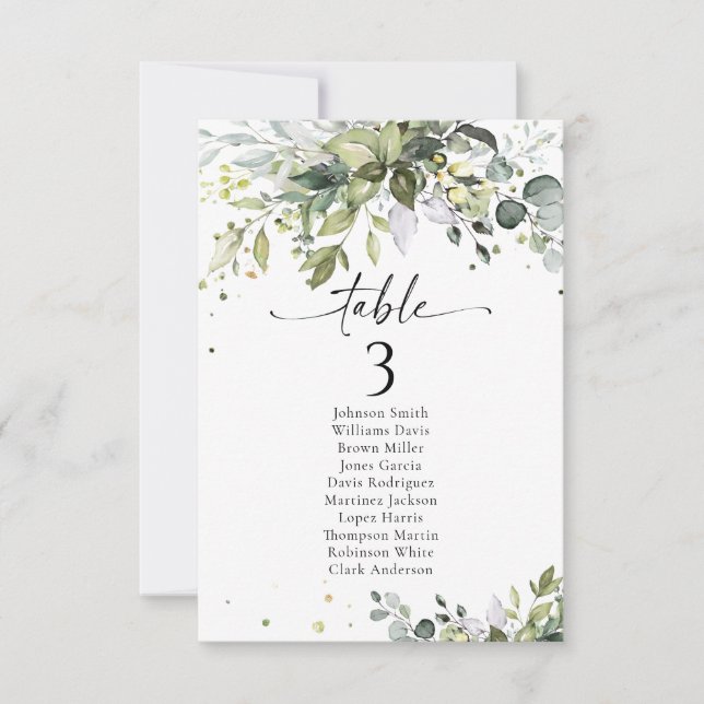 Cartes de tableau Mariage de verdure (Devant)