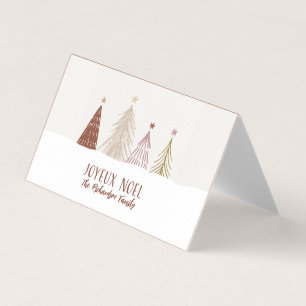 Cartes de tags de Noël miniatures personnalisées