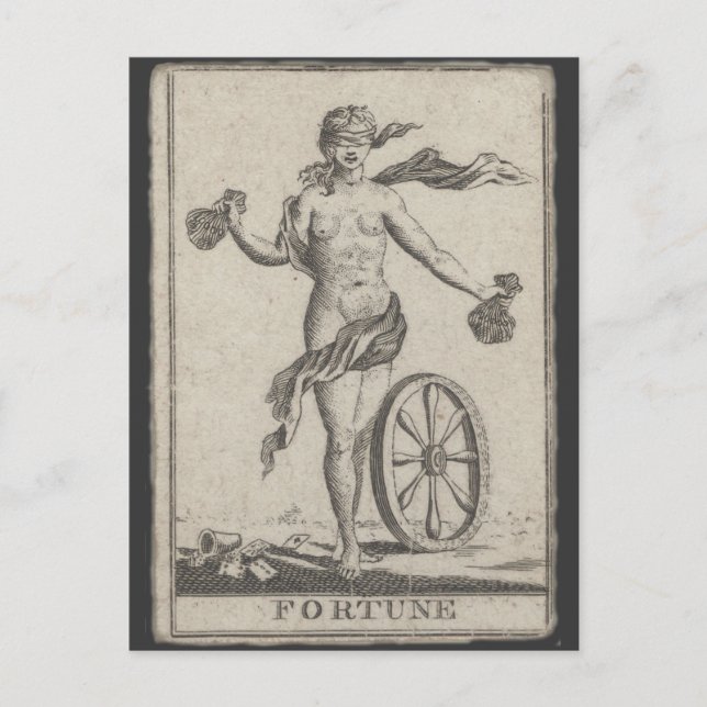 Cartes de tarot de divination antiques sur carte p (Devant)