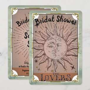 Cartes de tarot vintage amoureux dualité soleil lu