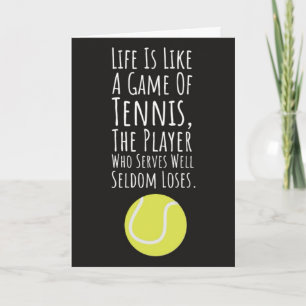 Cartes de Tennis Drôles Pour Amateur d'Humour de J