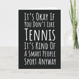 Cartes de Tennis Drôles pour l'Humour de Joueur de