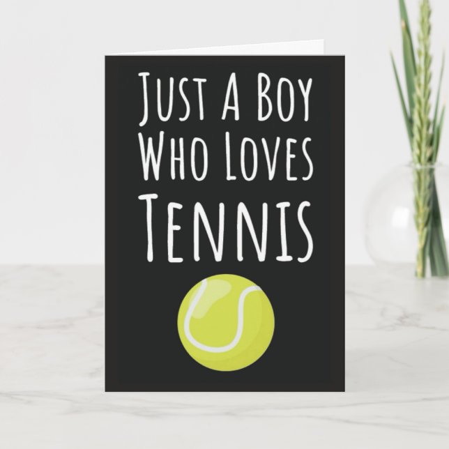 Cartes de Tennis Mignonnes Pour Enfants Garçons Sp (Devant)