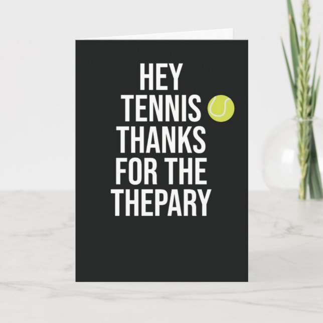 Cartes de Tennis Modernes Pour Joueuse Équipe Fill (Devant)