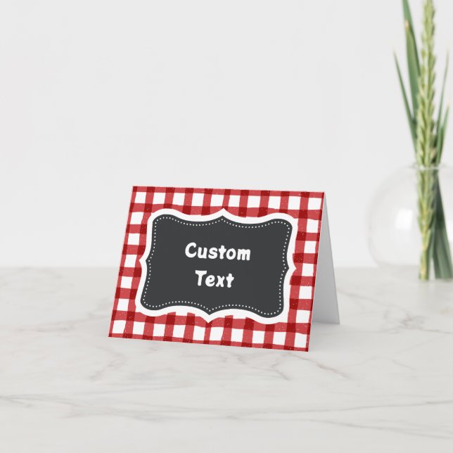 Cartes de tente - Cartes de buffet pliables - Stat (Devant)