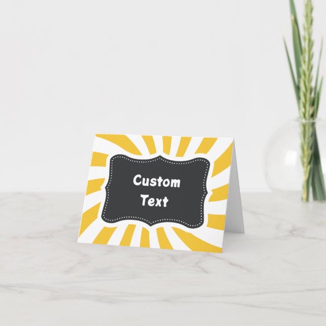 Cartes de tente - Cartes de buffet pliables - Stat (Devant)