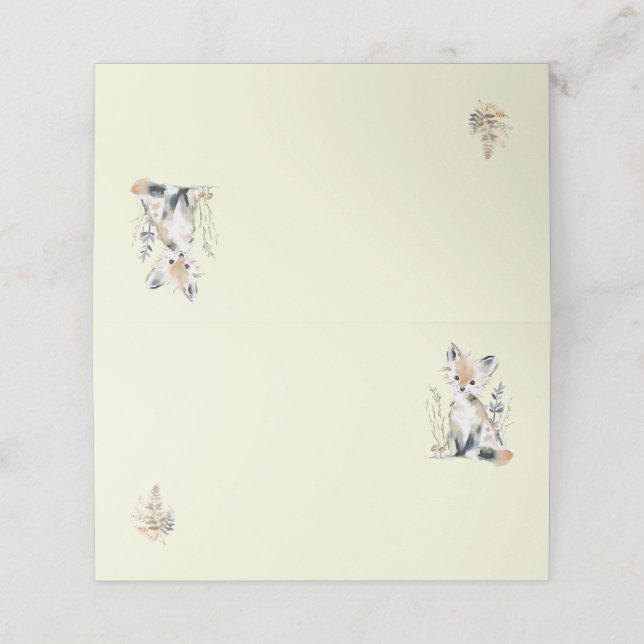 Cartes de tente de nourriture pour première fête d (Extérieur déplié)