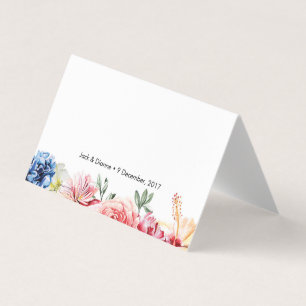 Cartes de tentes florales lumineuses   Cartes de p