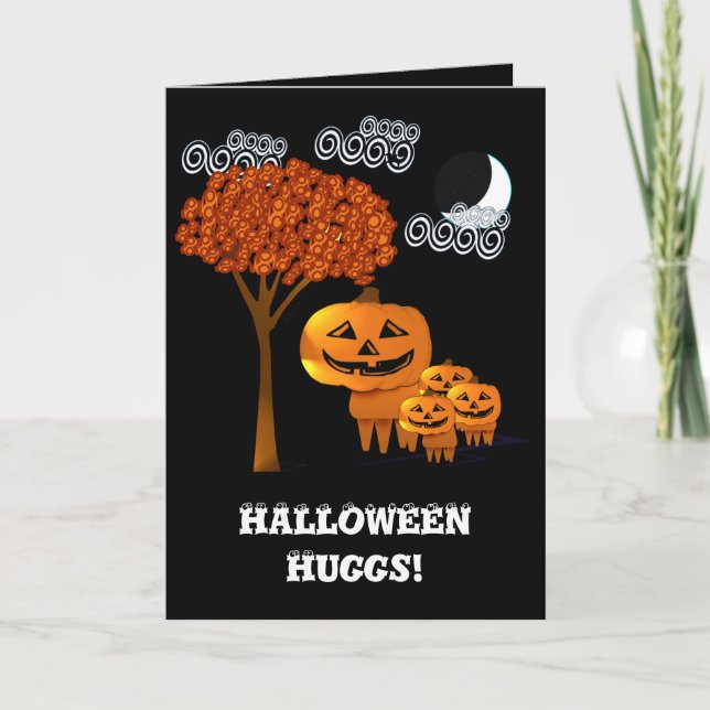 Cartes de TÊTES DE CITROUILLES D'HALLOWEEN (Devant)